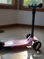 img 1 attached to PRINIC Kick Scooter For Kids 3 Wheels Scooters For Toddlers Girls Boys With Adjustable Height, Light Up Flashing Wheels, Lean-To-Steer, Sturdy Deck, Extra Wide, Quick-Release, For Ages 2 - 5 Years Old review by Aries Reed