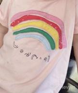 img 1 attached to Vibrant Rainbow T-Shirt for Little Girls - Perfect for Summer Fun! review by Jake Jones