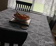 img 1 attached to UFRIDAY Light Grey Rectangular Tablecloth - 60X84 Inches For Rectangle Tables review by Rhett Fifer