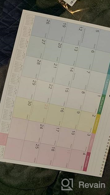 img 1 attached to 2023-2024 Wall Calendar - 18 Month Jan. 2023 To Jun. 2024, 15" X 11.5", Thick Paper, Twin-Wire Binding + Hanging Hook + Unruled Blocks With Julian Date - Colorful Lump review by James Cowan