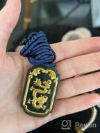 img 1 attached to Enhance Your Luck with a Natural Nephrite Jade Necklace Pendant, Inlaid with 22K Gold – Exquisite Jade Jewelry review by Theodore Huynh