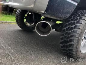 img 5 attached to Upgrade Your Ride With AUTOSAVER88'S Black Powder Coated Stainless Steel Exhaust Tip - 4" Inlet, 6" Outlet, And 15" Long Compatible With 4" Outside Diameter Tailpipe