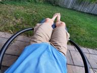 img 1 attached to Vivere ORBL1-TT Outdoor Rocking Chair, True Turquoise Orbital Lounger review by Dan Quiceno