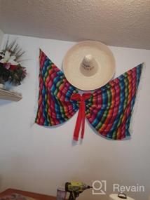 img 6 attached to Cinco De Mayo Made More Festive: Skeleteen'S Mexican Serape Poncho Costume For All Ages!