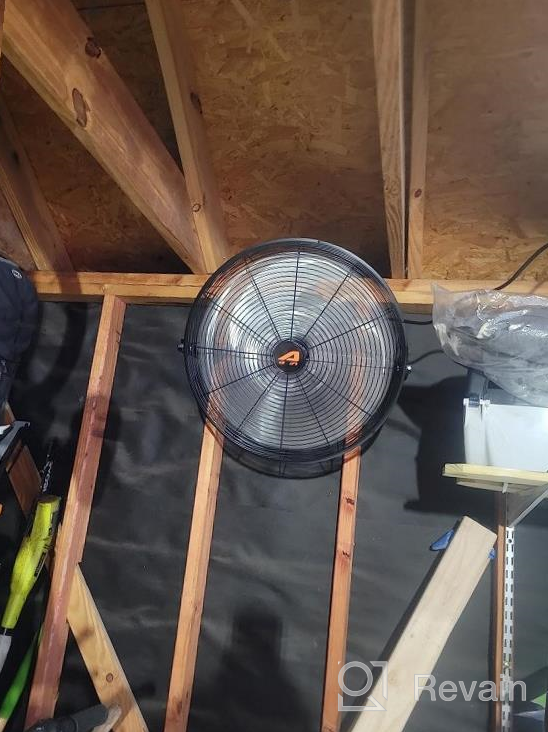 img 1 attached to AAIN AA010 20'' High Velocity Industrial Metal Floor Fan - 6000 CFM, 3 Speed Settings For Garage Shop. review by Jason Przystup