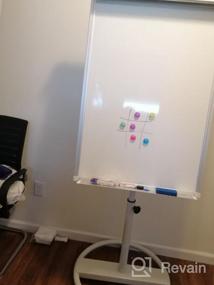 img 8 attached to 40X28 Inch Mobile Whiteboard With Stand, Magnetic Dry Erase Board And Accessories - Height Adjustable Flipchart Easel On Wheels (Black)