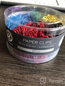 img 6 attached to U Brands Clear Vinyl Coated Medium Paper Clips In Gold - 1,000 Count For Office Supplies - 33Mm Size