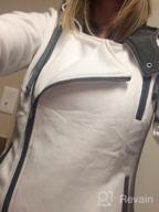 img 1 attached to Women'S Hooded Jacket With Slanted Zipper For Sleek And Slim Look review by Ricky Mayo