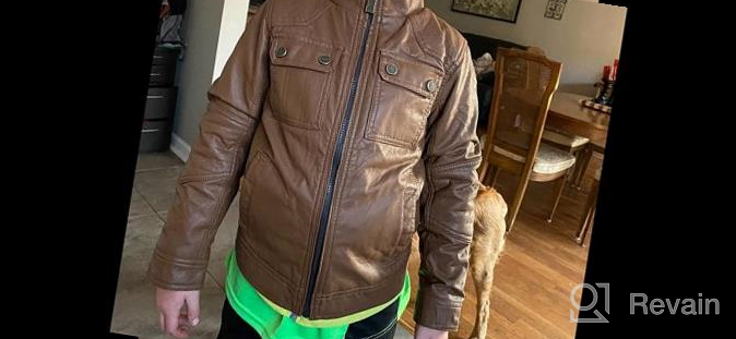 img 1 attached to 🧥 URBAN REPUBLIC Leather Officer Jacket: Stylish Boys' Clothing for Jackets & Coats review by Jason Maciel