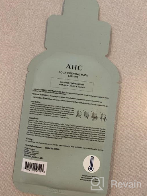 img 1 attached to AHC Face Mask Aqua Essentials Hydrating And Claming For Stressed And Tired Skin Calming 100% Cotton Sheet 5 Count(Pack Of 1) review by Dezz Watson