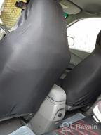 img 1 attached to Elantrip Waterproof Rear Bench Car Seat Cover: Enhanced Protection with EVA Material | Fits Car, SUV, Truck | Black 3 PCS | Quick Install review by Kevin Flores