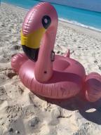 img 1 attached to Jasonwell Flamingo Pool Float: Giant Inflatable Raft With Fast Valves For Summer Beach And Swimming Fun. Perfect Pool Floatie Lounge For Adults And Kids, Ideal For Party Decorations And Toys. review by Ashwin Patel