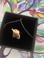 img 1 attached to Lucky Elephant Pendant Necklace: Lazycat 18k Plated Stainless Steel Jewelry review by Adam Davidson