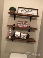 img 1 attached to Add Humor To Your Bathroom With VILIGHT'S Funny Farmhouse Get Naked Sign - 16X5 Inches review by Kenny Davey