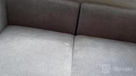 img 1 attached to Modular 3 Seater Convertible Sofa With Storage Seats For Small Spaces In Stylish Aqua Blue By HONBAY review by Douglas First