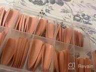 img 1 attached to 100Pc Colored Long Stiletto Press-On Nails: Full Cover Pointy Fake Nails For Women And Girls - Artificial Fingernail Manicure Decor In 10 Sizes By LoveOurHome review by Candace Johnson