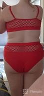 img 1 attached to Women'S Plus Size Bikini Set Splice Fishnet Swimsuit 2 Piece High Waist Tankini Bathing Suits - IN'VOLAND review by Joshua Gallegos