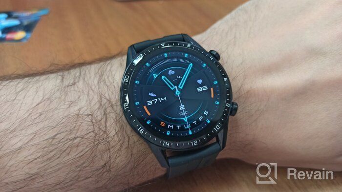 img 1 attached to HUAWEI Watch GT 2 (42mm) - AMOLED Display, 1 🕰️ Week Battery, GPS, Heart Rate Monitor, Night Black (International Model, No Warranty) review by Ka Sem ᠌