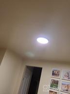 картинка 1 прикреплена к отзыву TALOYA 12In LED Ceiling Light - 200W Equivalent, 3 Color Temperatures, Black Shell 1-Pack от Marcus Krieger