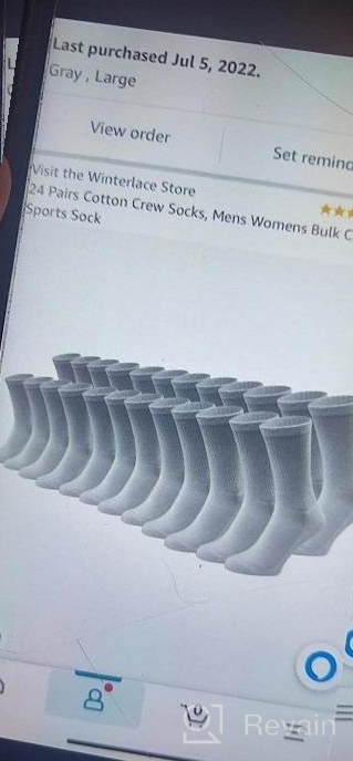 img 1 attached to Men'S And Women'S Cotton Crew Socks Bulk Pack Of 24 - Casual Sports Sock review by Josh Cox