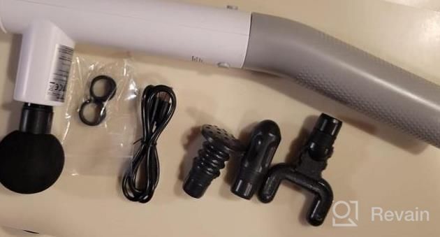 img 1 attached to RENPHO Extend Massage Gun, 2 In 1 Electric Hand Held Back Massager Gun Deep Tissue, Percussion Muscle Massage Gun For Athletes With Type-C Charging, Portable Massagers For Neck And Back Christmas Gift review by Eric Cortes