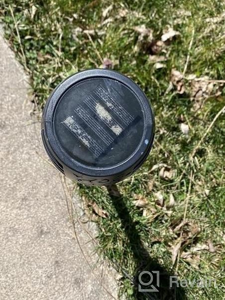 img 1 attached to 8Pack Solar Torch Lights Outdoor With Flickering Flame, Halloween Decorations For Garden Yard Patio, Waterproof Solar Powered Outdoor Lights For Halloween Decoration review by Brent Peterson
