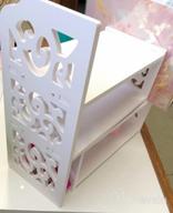 img 1 attached to YGYQZ Small Bookshelf for Desktop Storage: Mini Cute 📚 Office Desk Shelves in White – Versatile Organizers for Women, Kids review by Shane Loredo
