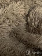 img 1 attached to LIFEREVO Aqua Luxury Shaggy Plush Duvet Cover - Ultra-Soft Crystal Velvet Mink Reverse, Hidden Zipper Closure, Twin Size review by Jonathan Cartwright