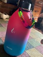 img 1 attached to 18/8 Insulated Stainless Steel Vacuum Water Bottle With Wide Mouth Straw Lid & Handle, BPA Free Leakproof Travel Jug Flask For Sports (22Oz, 32Oz, 40Oz, 64Oz, 128Oz) review by Andy Thorson