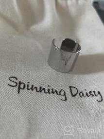 img 6 attached to Handcrafted Brushed Metal Lightning Bolt Necklace By Spinningdaisy