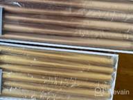 img 1 attached to 14 Inch Copper Metallic Taper Candles - 12 Pack Unscented Paraffin Wax With Cotton Wicks, Dripless Dinner Candle By Hyoola review by Cody Johnson