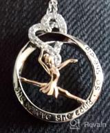 img 1 attached to 🤸 S925 Sterling Silver Gymnastics/Ballerina Pendant Necklace: Perfect Dance Jewelry Gift for Girls, Women & Teens review by Jim Cronin