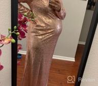 img 1 attached to Modest Sequin Bridesmaid Dresses With Long Sleeves And High Back – Perfect For Prom And Party Wear, By Honey Qiao review by Ericka Kuhn