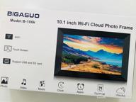 img 1 attached to 10.1 Inch Digital Picture Frame With IPS Touch Screen HD Display, Frameo APP For Remote Sharing, 16GB Memory, Auto-Rotate, USB & Micro SD Card Support - BIGASUO review by Joel Gardner