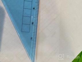 img 6 attached to Pack Of 2 Large Transparent Triangle Ruler Set Square: 12 Inch- 30/60 Degree & 9 Inch 45/90 Degree Essential For School And Work Use (Inch Scale)