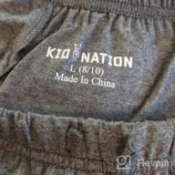 img 1 attached to Kid Nation Unisex Heather Charcoal Girls' Clothing for Leggings review by Chelsea Collins