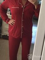 img 1 attached to Soft And Cozy Women'S Button-Down Pajama Sets For Comfy Lounging! review by Mark Fleming