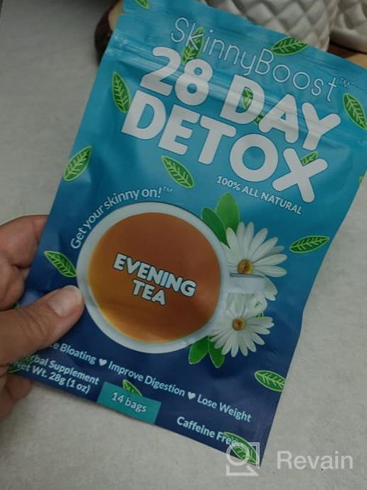 img 1 attached to Skinny Boost Evening Detox Tea-14 Tea Bags Total, Supports Detox And Cleanse, Reduce Bloating, 100% All Natural, Vegan, Non GMO review by Kesha Walker