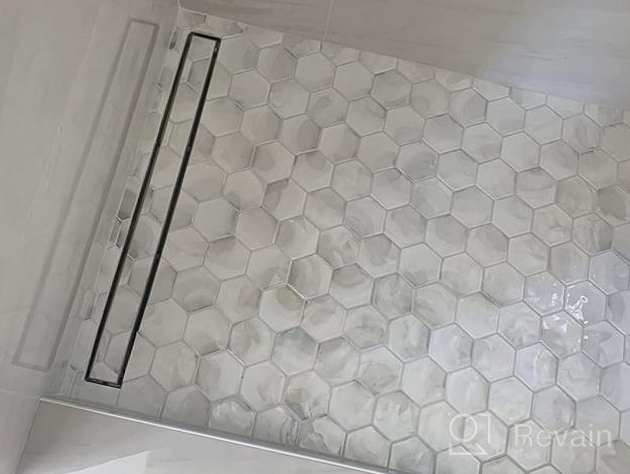 img 1 attached to Upgrade Your Shower With Neodrain'S 32-Inch Linear Drain: Tile Insert Grate, Stainless Steel Design, And Hair Strainer review by Wayne Goff