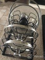 img 1 attached to Organize Your Kitchen With Toplife'S Bakeware Rack For Cookware, Dinnerware, Cutting Boards, Plates, Pot And Pan Lids In Brown - Top 10+ Picks review by Jason Ampongan