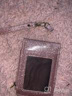 img 1 attached to Rosegold Star Leather ID Badge Holder Wallet With 1 Window, 3 Card Slots & Zipper Coin Pocket + 18.1" Neck Lanyard & 6" Hand Wristlet review by Ernest Etienne