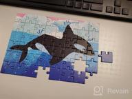 img 1 attached to Family-Friendly Mudpuppy Mini Puzzle Of A Colorful Great White Shark Illustration - 48 Pieces, 8” X 5.75” - Ideal For Ages 4+ review by Becky Maldonado