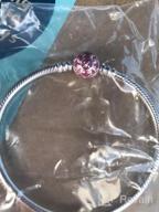 картинка 1 прикреплена к отзыву NINAQUEEN Стерлинговое серебряное браслет с змеиной цепью с эмалевым замком и ювелирным ящиком для подвесок, идеальный подарок от Amy Price