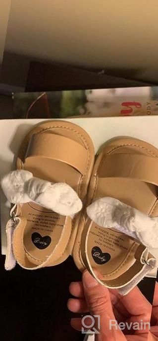 img 1 attached to Adorable Soft Sole Baby Sandals Perfect For Summer Fun And First Steps! review by Kyle Smernes