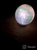 img 1 attached to UooEA 3D Galaxy Ball Moon Lamp - 16 Colors Moonlight Globe Luna Night Light With Stand Remote & Touch Control Night Light Bedroom Decor For Kids Girls Boys Women Gifts (Saturn) review by Justin Jeppi