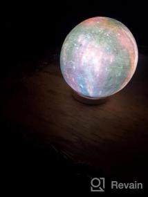 img 5 attached to UooEA 3D Galaxy Ball Moon Lamp - 16 Colors Moonlight Globe Luna Night Light With Stand Remote & Touch Control Night Light Bedroom Decor For Kids Girls Boys Women Gifts (Saturn)