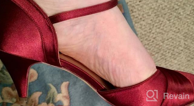 img 1 attached to Stylish And Comfortable ERIJUNOR Satin Kitten Heels For Women: Perfect For Evening Events, Weddings, Or Formal Occasions review by Ronald Duguay