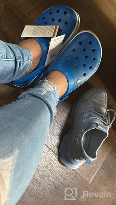 img 1 attached to 👟 Crocs Crocband Bright Cobalt Charcoal Boys' Shoes - Stylish Clogs & Mules for Versatile Comfort review by David Perry