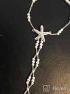 img 1 attached to Add Elegance To Your Beach Wedding Look With Bienvenu Pearl Anklet Chain Bracelet Set review by Julie Bauer
