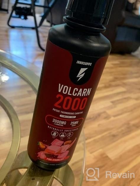img 1 attached to Volcarn 2000 By InnoSupps: Liquid L-Carnitine For Energy Boost, Caffeine-Free With Natural Sweeteners, 32 Servings (Candy Peach Rings) review by Robert Staten